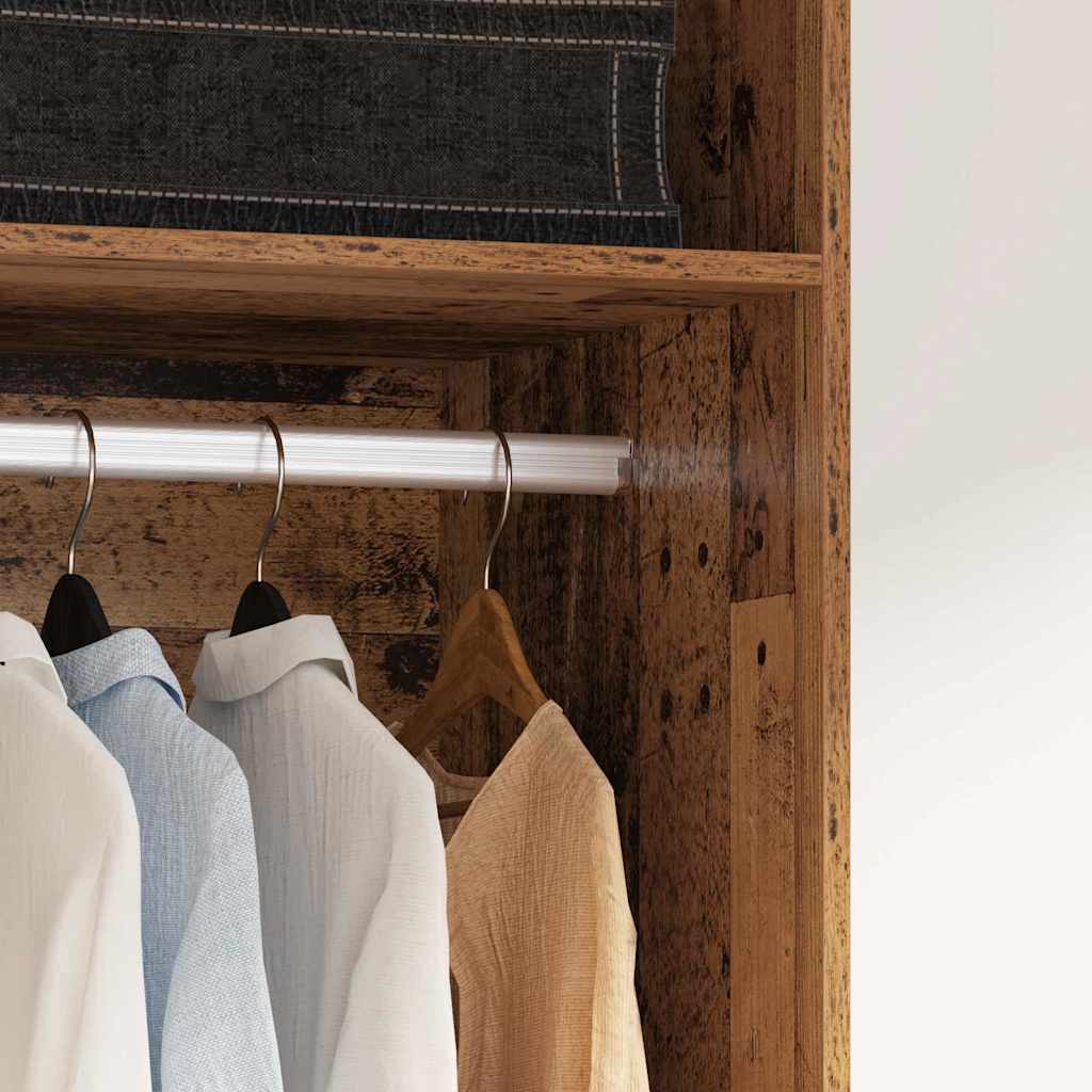 vidaXL Wardrobe Old Wood 50 x 50 x 200 cm Engineered Wood 4