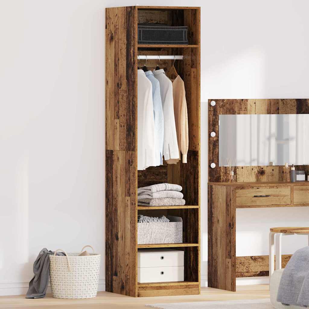 vidaXL Wardrobe Old Wood 50 x 50 x 200 cm Engineered Wood 1