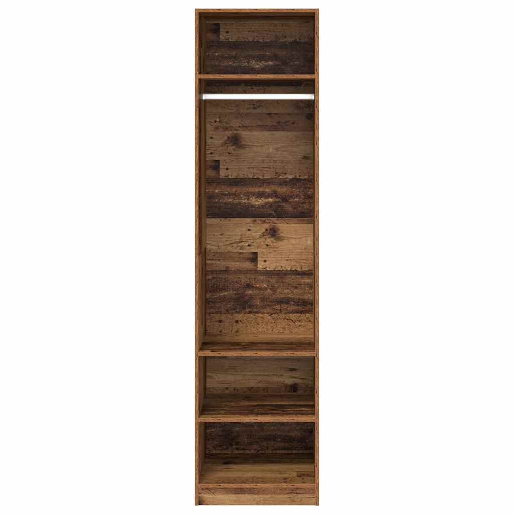 vidaXL Wardrobe Old Wood 50 x 50 x 200 cm Engineered Wood 5