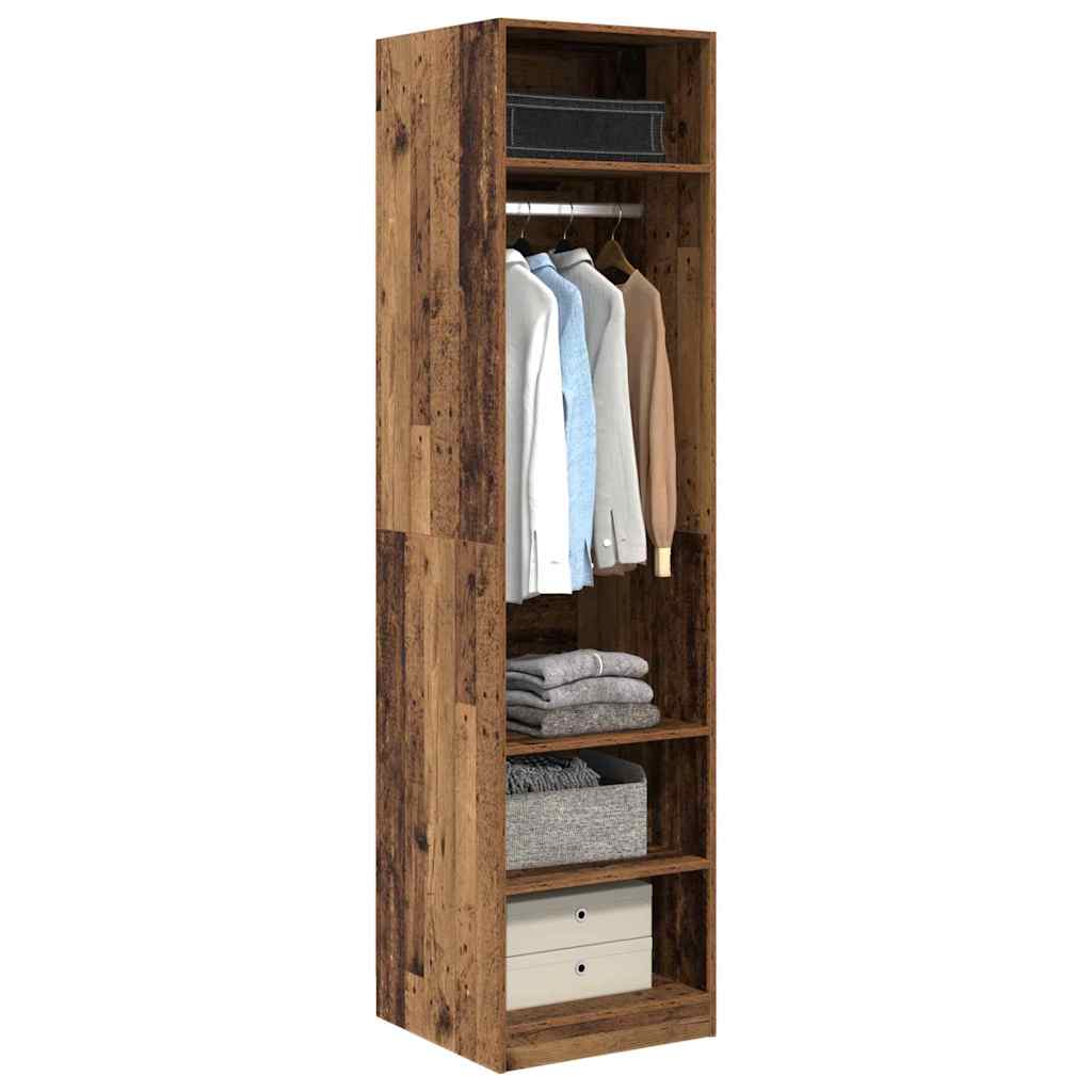 vidaXL Wardrobe Old Wood 50 x 50 x 200 cm Engineered Wood 3