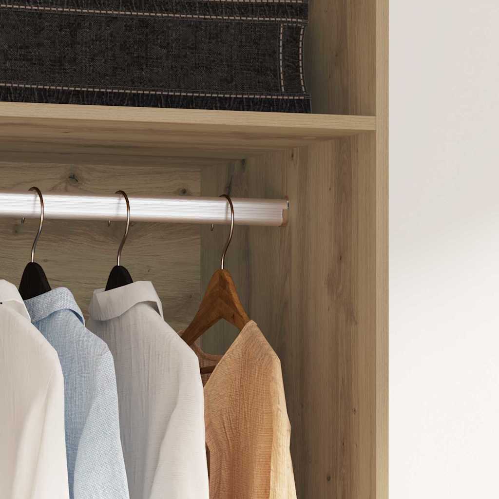 vidaXL Wardrobe Artisan Oak 50 x 50 x 200 cm Engineered Wood 4