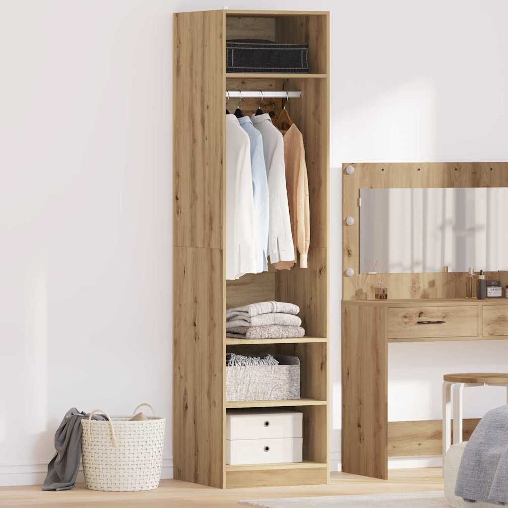 vidaXL Wardrobe Artisan Oak 50 x 50 x 200 cm Engineered Wood 1
