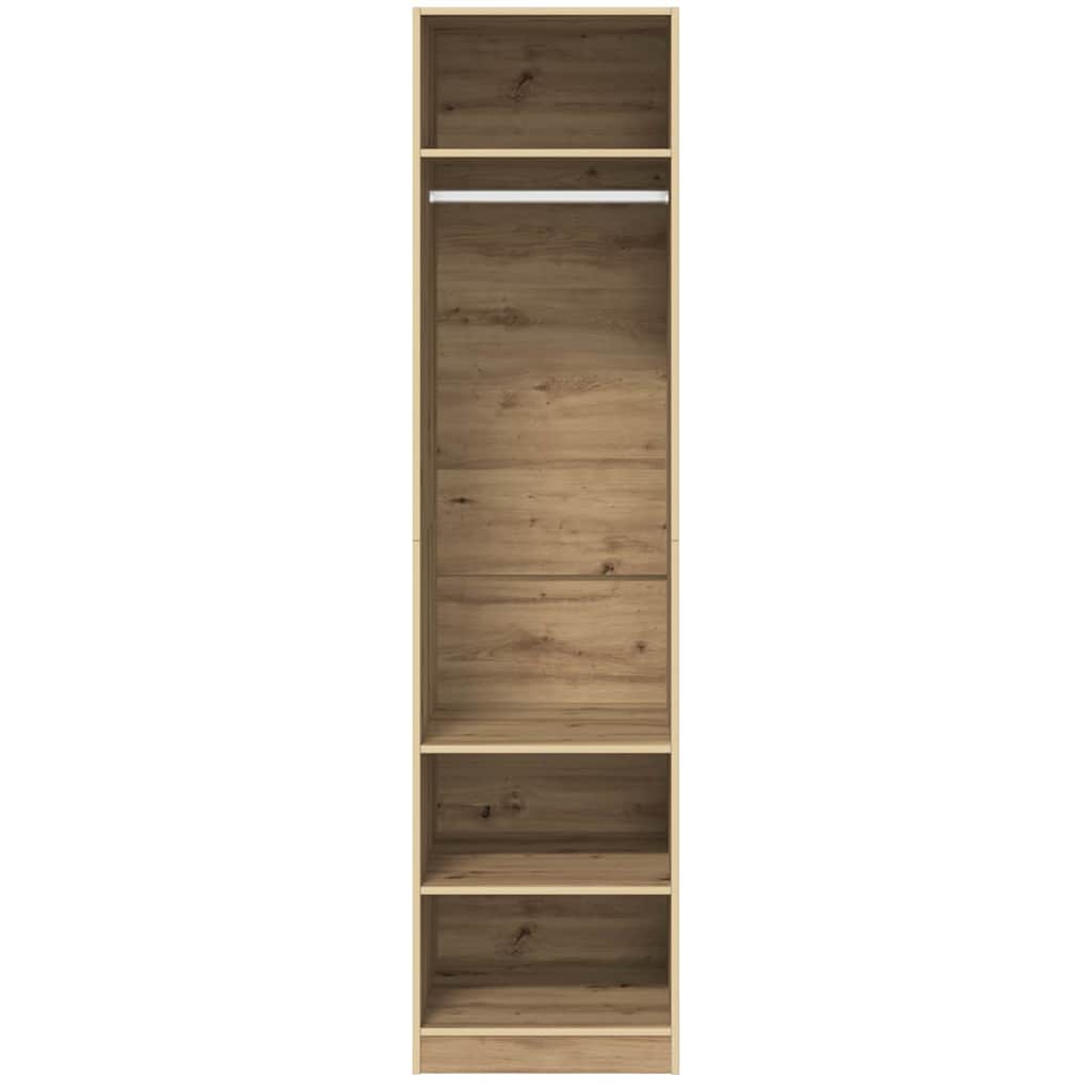 vidaXL Wardrobe Artisan Oak 50 x 50 x 200 cm Engineered Wood 5