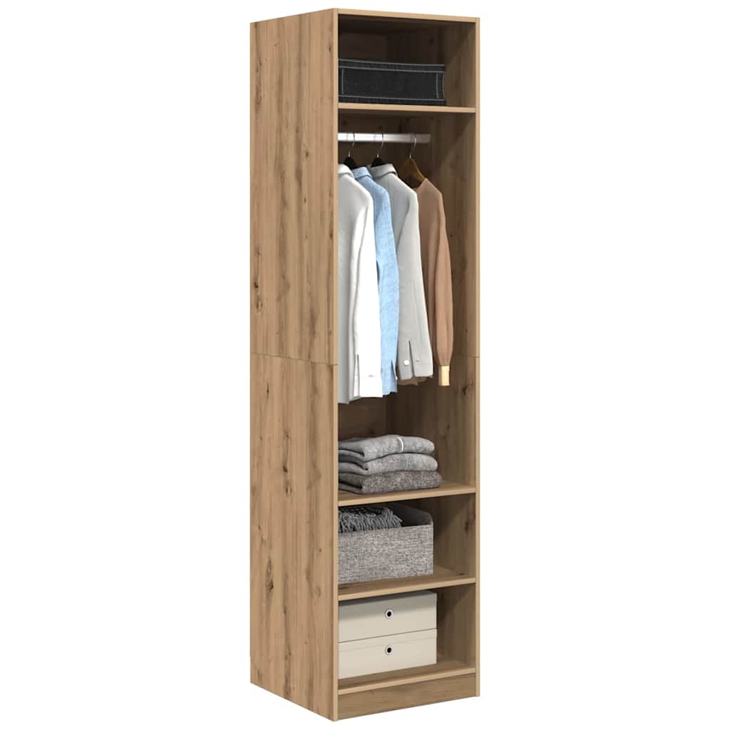 vidaXL Wardrobe Artisan Oak 50 x 50 x 200 cm Engineered Wood 3