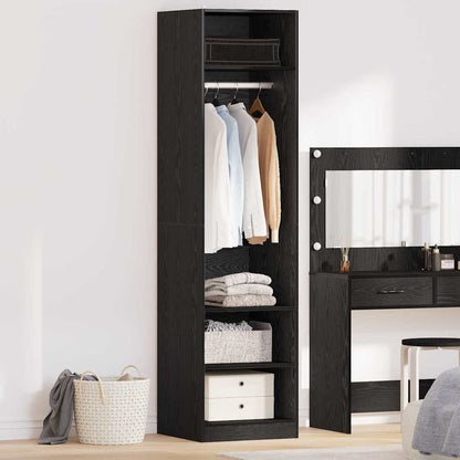 vidaXL Wardrobe Black Oak 50 x 50 x 200 cm Engineered Wood 1