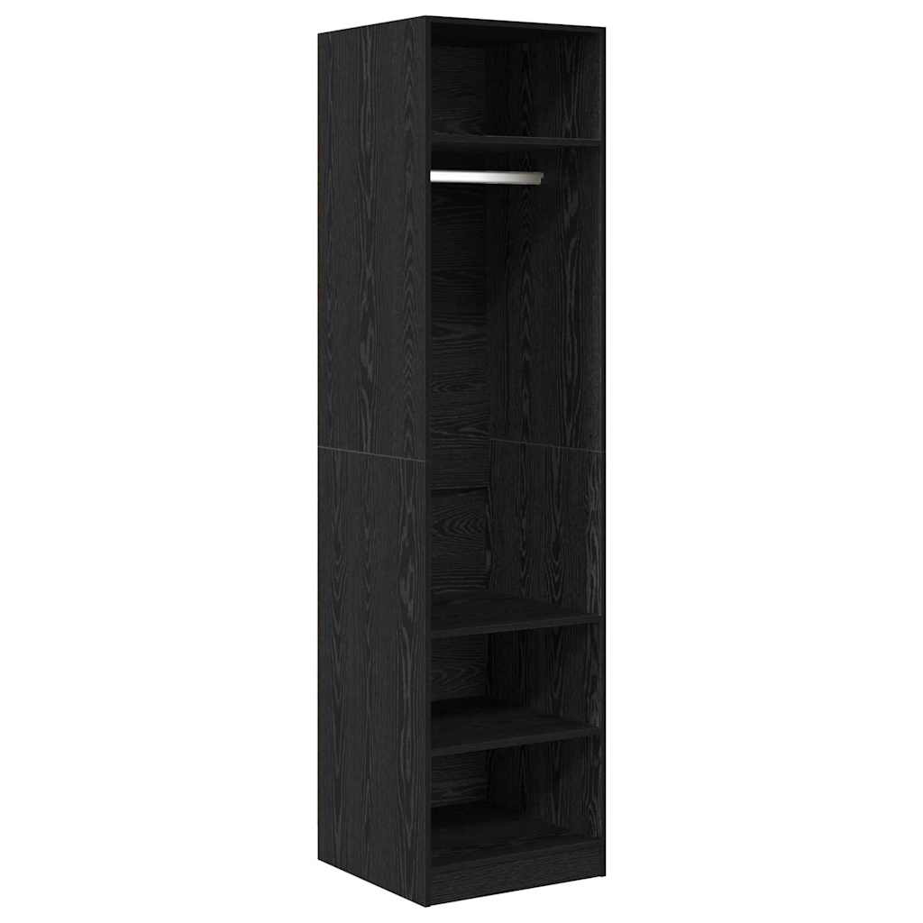 vidaXL Wardrobe Black Oak 50 x 50 x 200 cm Engineered Wood 2