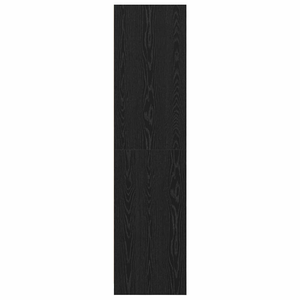 vidaXL Wardrobe Black Oak 50 x 50 x 200 cm Engineered Wood 6