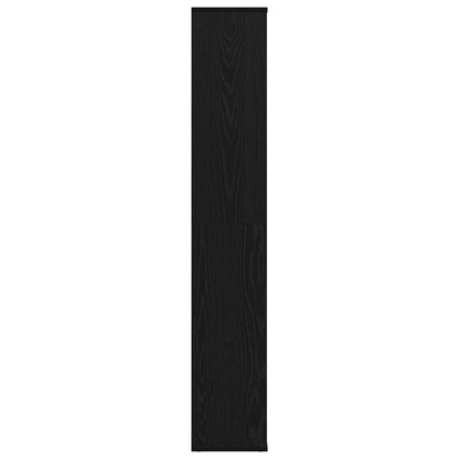 vidaXL Room Divider Black Oak 100 x 24 x 140 cm Engineered Wood 6