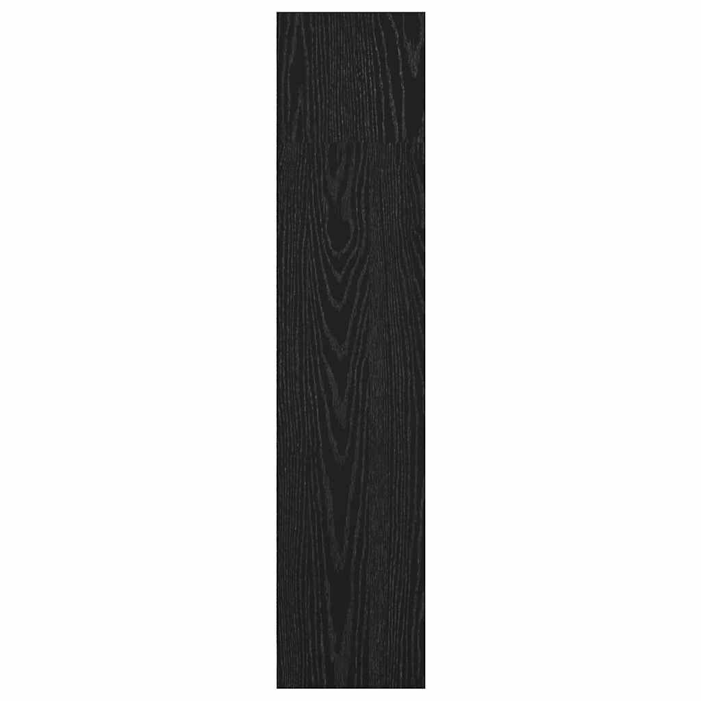 vidaXL Bookshelf 80 x 24 x 109 cm Engineered Wood Black Oak 6