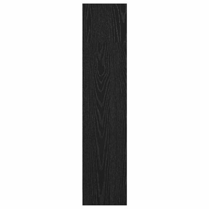 vidaXL Bookshelf 80 x 24 x 109 cm Engineered Wood Black Oak 6