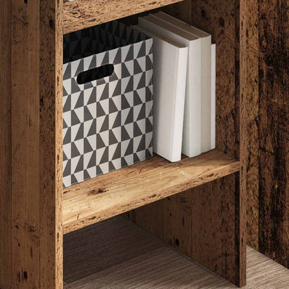 vidaXL Book Cabinet 5-Tier 40 x 35 x 180 cm Engineered Wood Old Wood 4