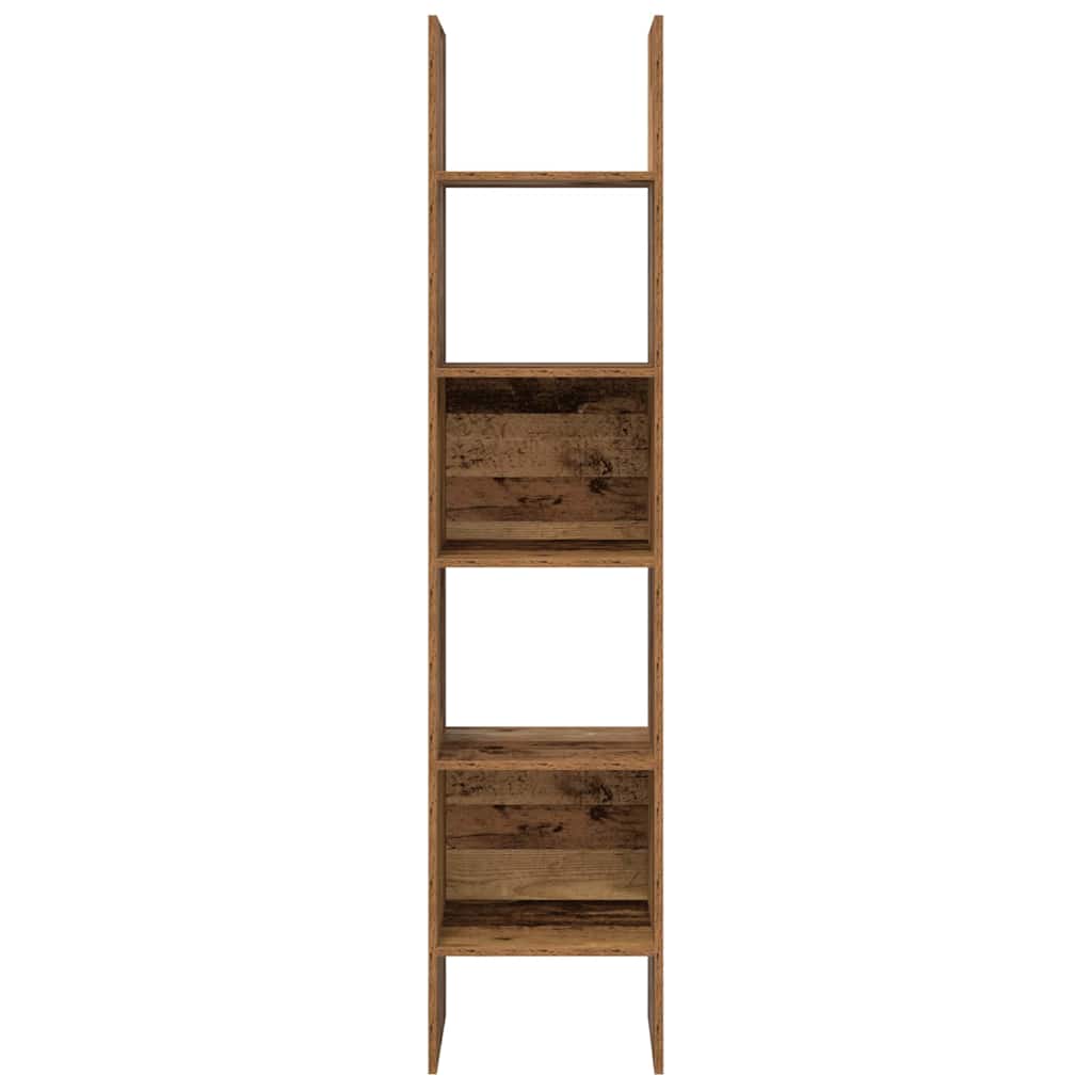 vidaXL Book Cabinet 5-Tier 40 x 35 x 180 cm Engineered Wood Old Wood 5