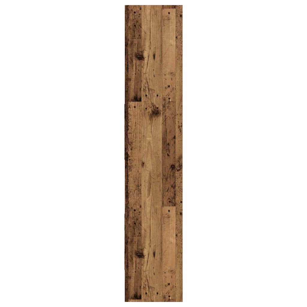 vidaXL Book Cabinet 5-Tier 40 x 35 x 180 cm Engineered Wood Old Wood 6