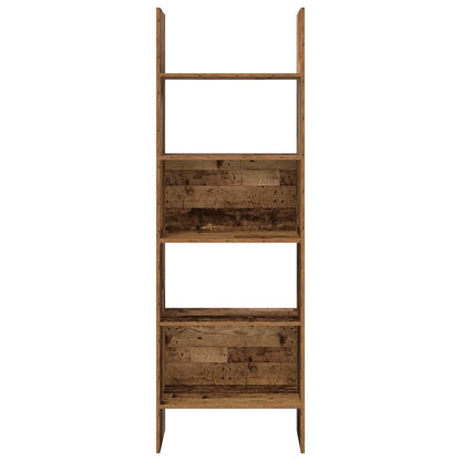 vidaXL Book Cabinet 5-Tier 60 x 35 x 180 cm Engineered Wood Old Wood 5