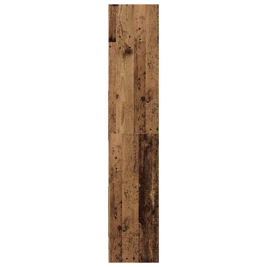 vidaXL Book Cabinet 5-Tier 60 x 35 x 180 cm Engineered Wood Old Wood 6