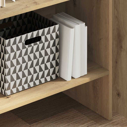 vidaXL Book Cabinet 5-Tier 60 x 35 x 180 cm Engineered Wood 4