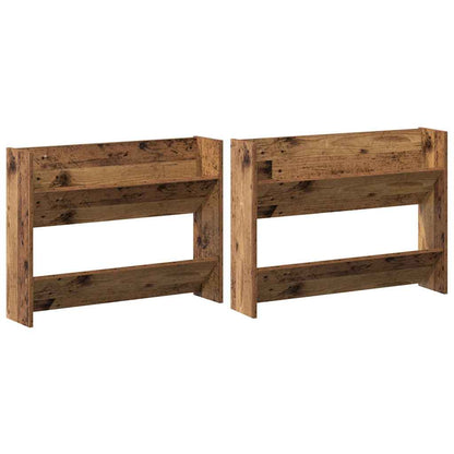 vidaXL Shoe Cabinet 2 pcs 80 x 18 x 60 cm Engineered Wood Old wood 2