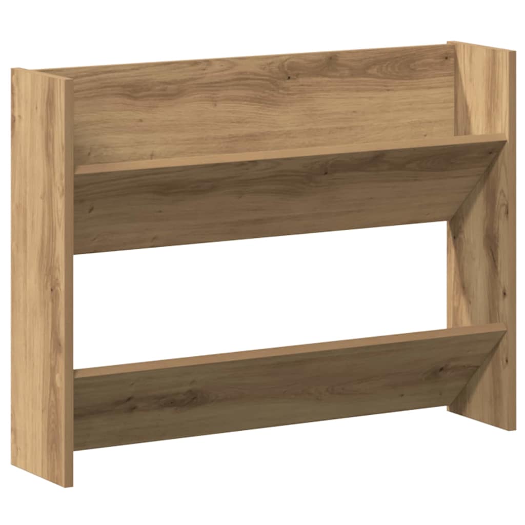vidaXL Shoe Cabinet 2 pcs 81 x 18 x 60 cm Engineered Wood Artisan Oak 5