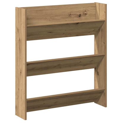 vidaXL Shoe Cabinet 2 pcs 85 x 18 x 90 cm Engineered Wood Artisan Oak 5