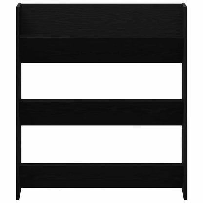 vidaXL Shoe Cabinet 2 pcs 86 x 18 x 90 cm Engineered Wood Black Oak 6