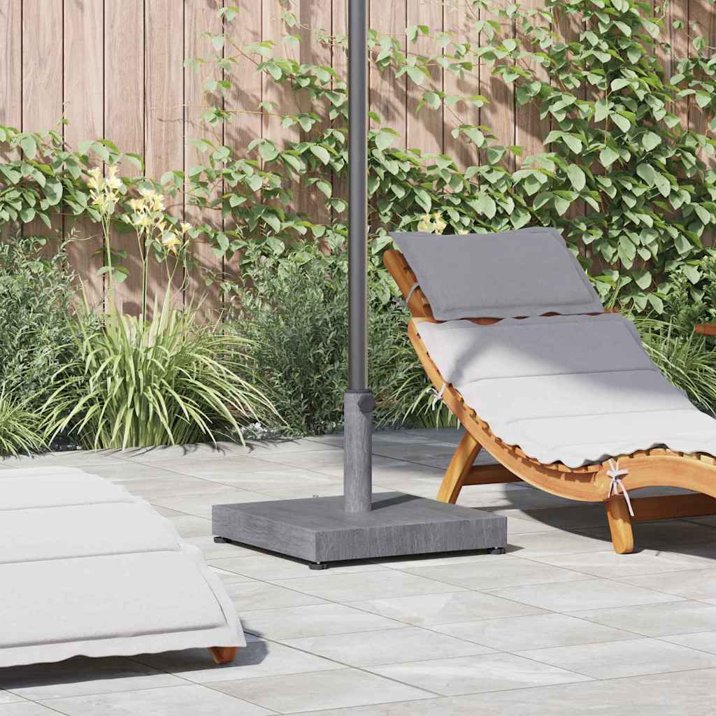 vidaXL Parasol Base Dark Grey Wood look 45 x 45 x 31.5 cm 1