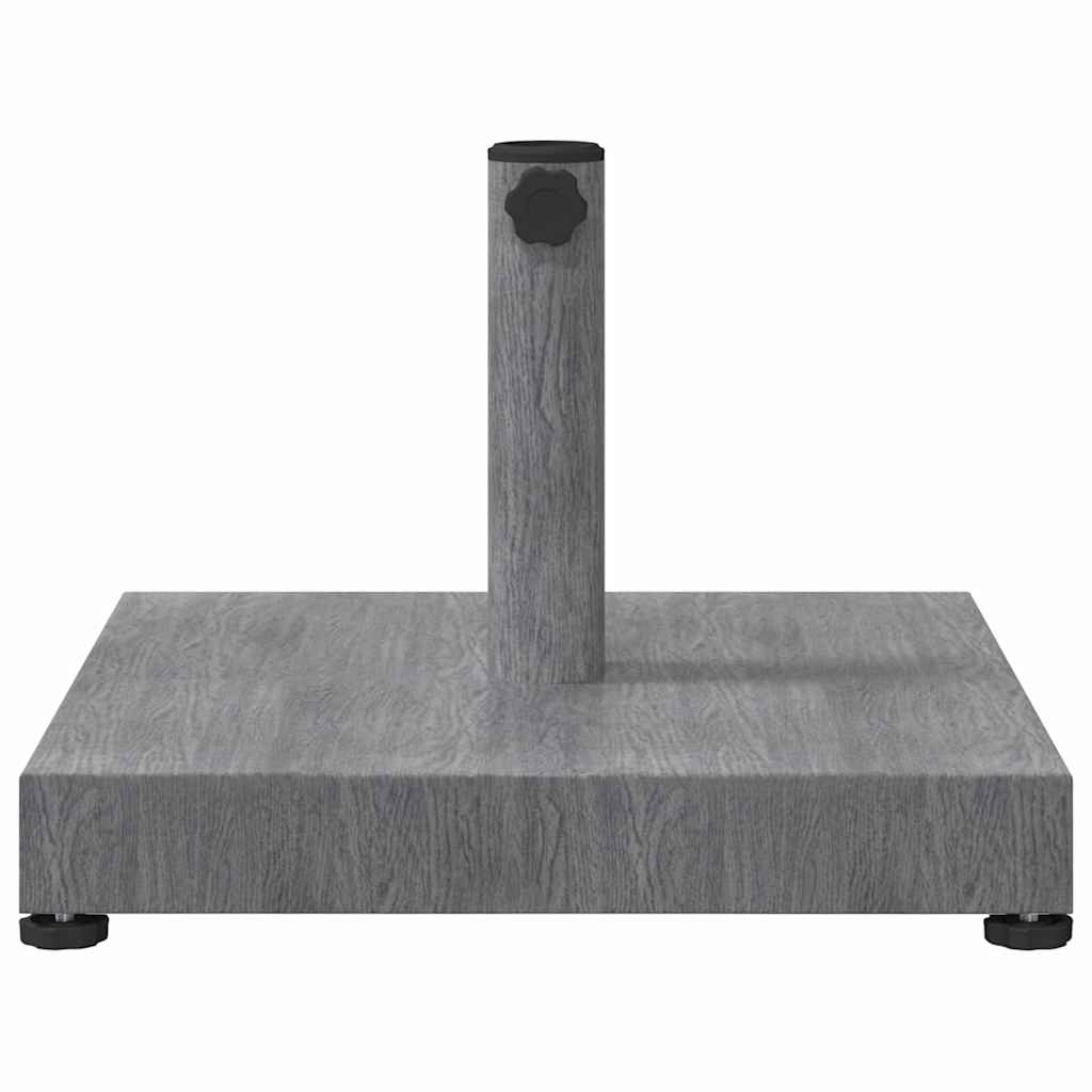 vidaXL Parasol Base Dark Grey Wood look 45 x 45 x 31.5 cm 4