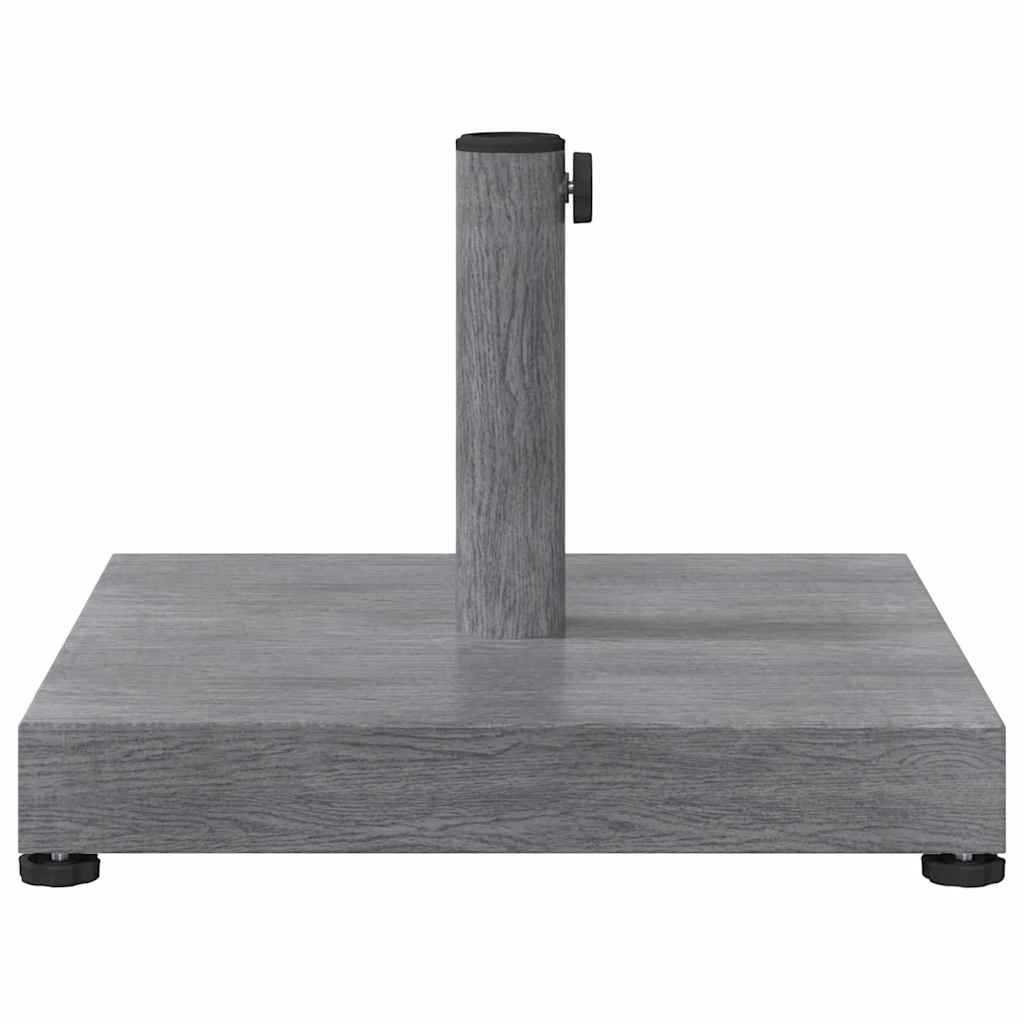 vidaXL Parasol Base Dark Grey Wood look 45 x 45 x 31.5 cm 5