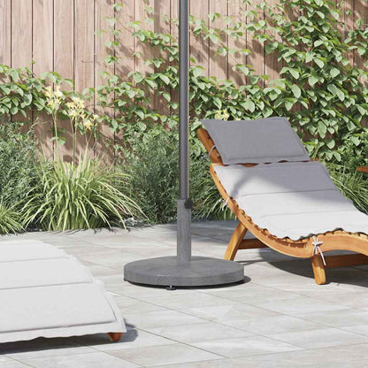 vidaXL Parasol Base 24.35 kg Dark Grey Wood look Round 1