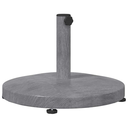 vidaXL Parasol Base 24.35 kg Dark Grey Wood look Round 2