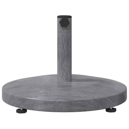 vidaXL Parasol Base 24.35 kg Dark Grey Wood look Round 5