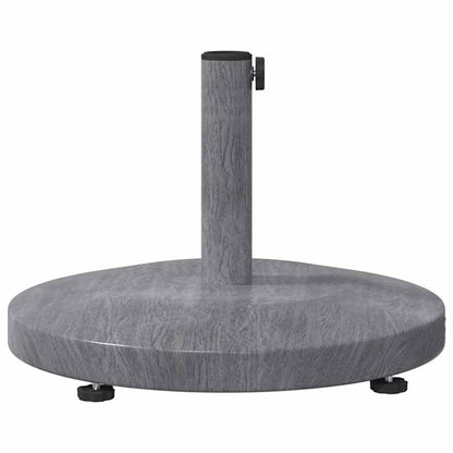 vidaXL Parasol Base 24.35 kg Dark Grey Wood look Round 6