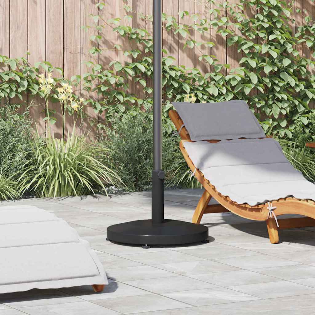vidaXL Parasol Base 24.6 kg Black Round 1