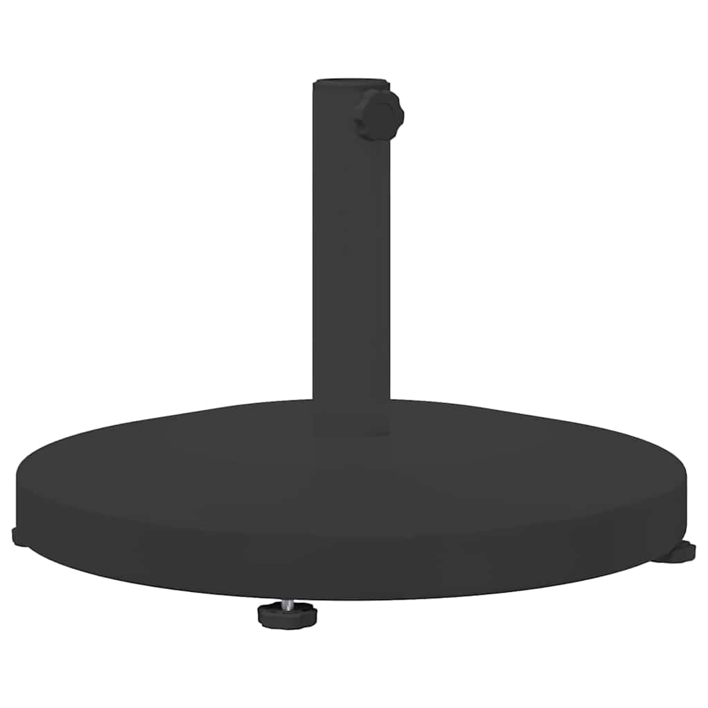 vidaXL Parasol Base 24.6 kg Black Round 2