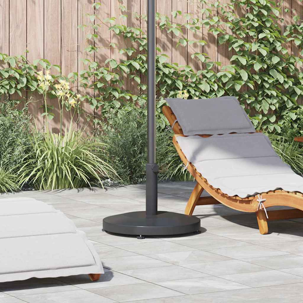 vidaXL Parasol Base 24.6 kg Dark Grey Round 1