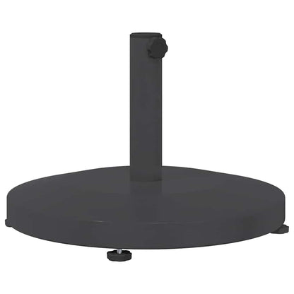 vidaXL Parasol Base 24.6 kg Dark Grey Round 2
