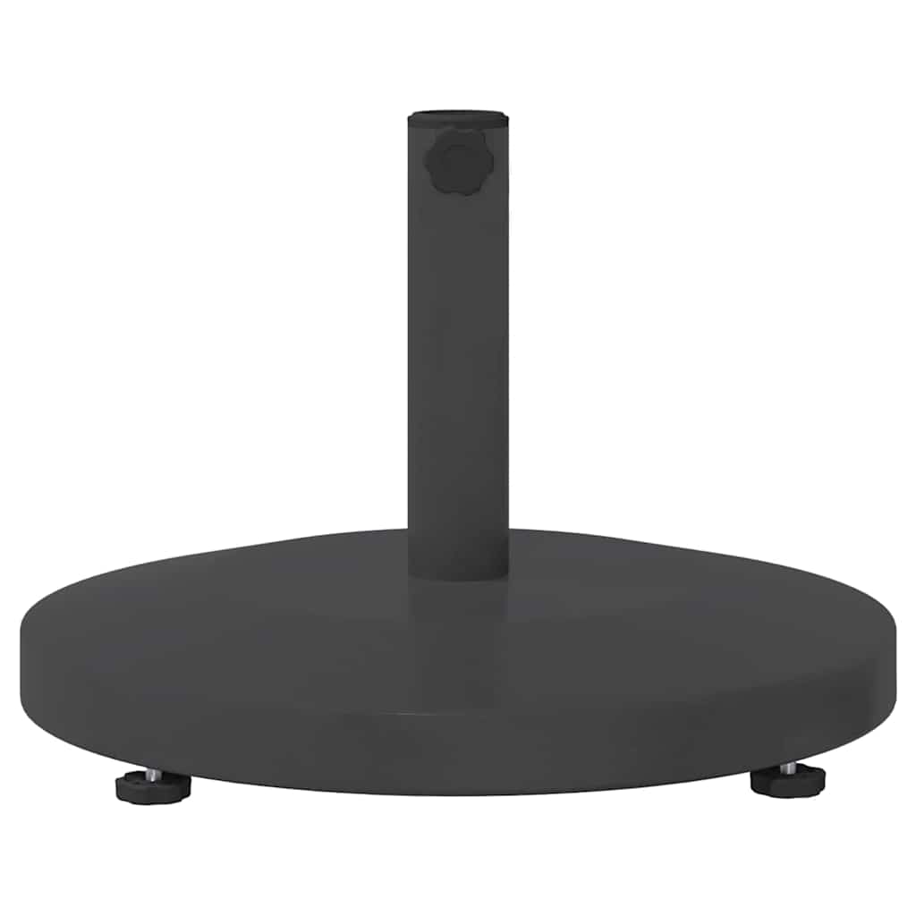 vidaXL Parasol Base 24.6 kg Dark Grey Round 4