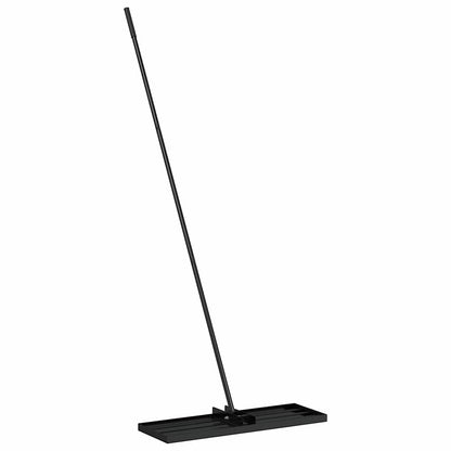 vidaXL Garden Leveling Rake Black 75 x 25 x 200 cm Powder-Coated Steel 2