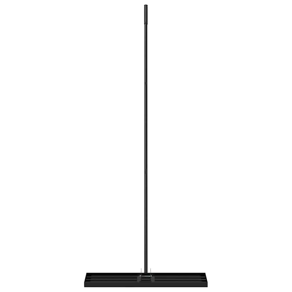 vidaXL Garden Leveling Rake Black 75 x 25 x 200 cm Powder-Coated Steel 4