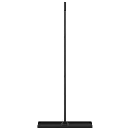vidaXL Garden Leveling Rake Black 75 x 25 x 200 cm Powder-Coated Steel 4