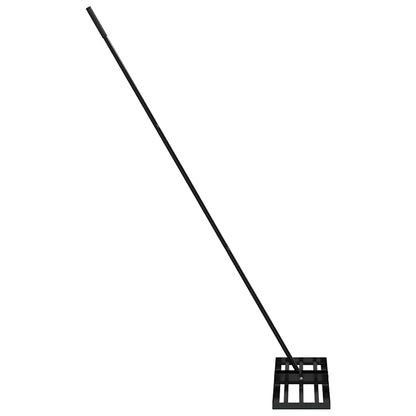 vidaXL Garden Leveling Rake Black 75 x 25 x 200 cm Powder-Coated Steel 5