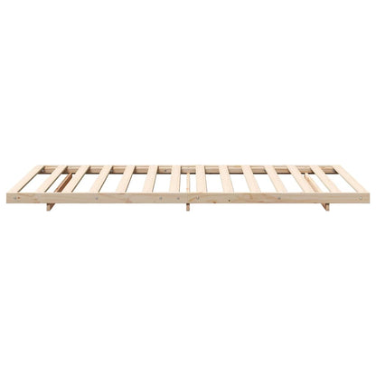 vidaXL Bed Frame Brown 80 x 220 cm Solid Pine Wood 6
