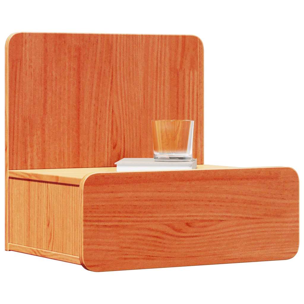 vidaXL Bedside Table 2 pcs Wax Brown 44 x 32.5 x 40 cm Solid pine wood 3