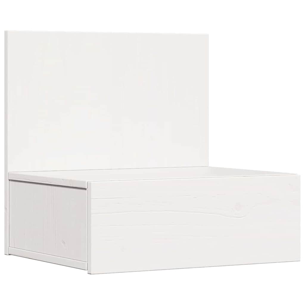 vidaXL Bedside Table 2 pcs White 42 x 32.5 x 40 cm Solid pine wood 5