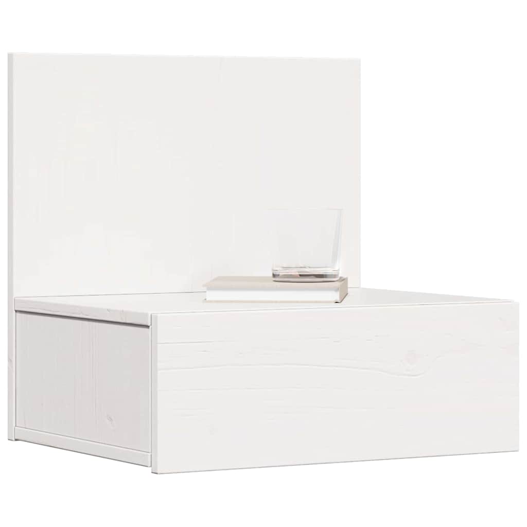 vidaXL Bedside Table 2 pcs White 42 x 32.5 x 40 cm Solid pine wood 3