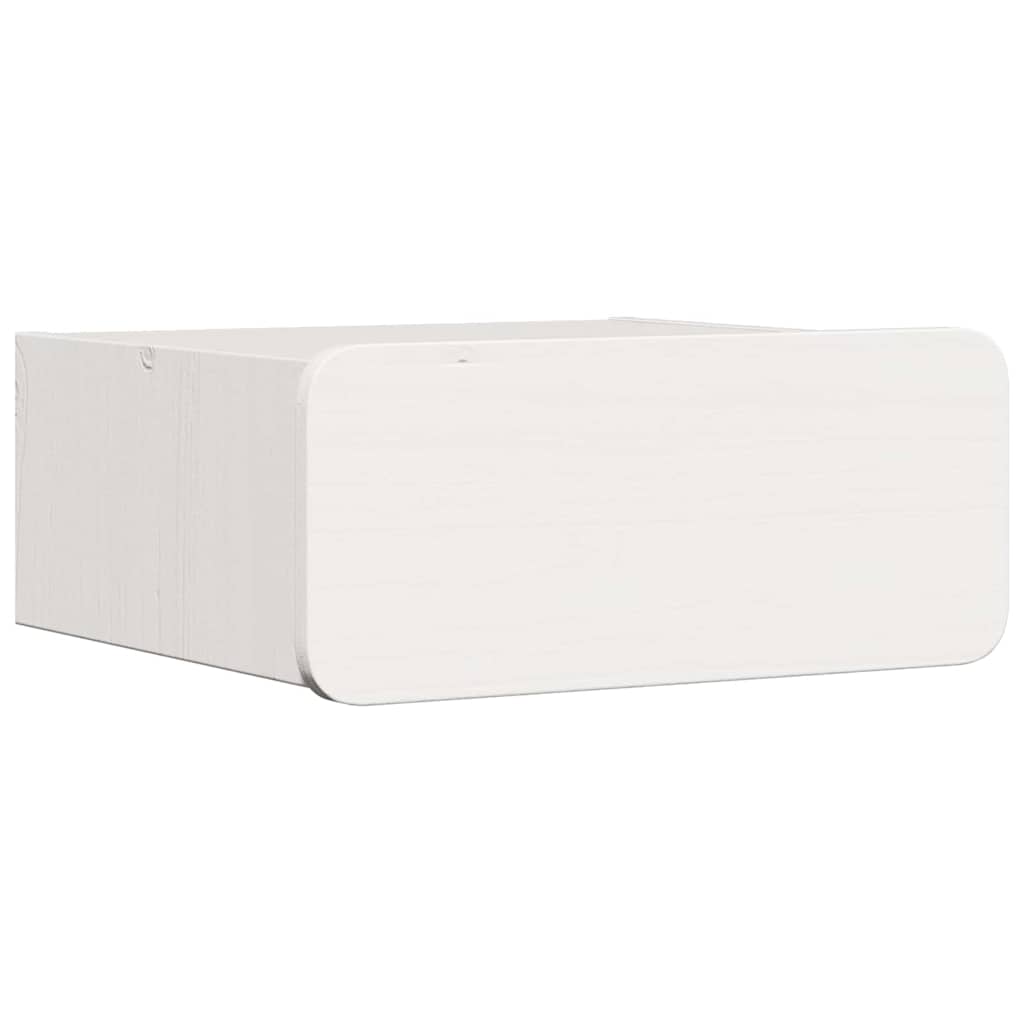 vidaXL Bedside Table 2 pcs White 39 x 34 x 16.5 cm Solid pine wood 5