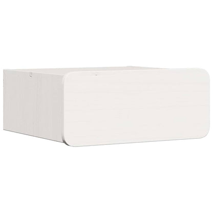 vidaXL Bedside Table 2 pcs White 39 x 34 x 16.5 cm Solid pine wood 5