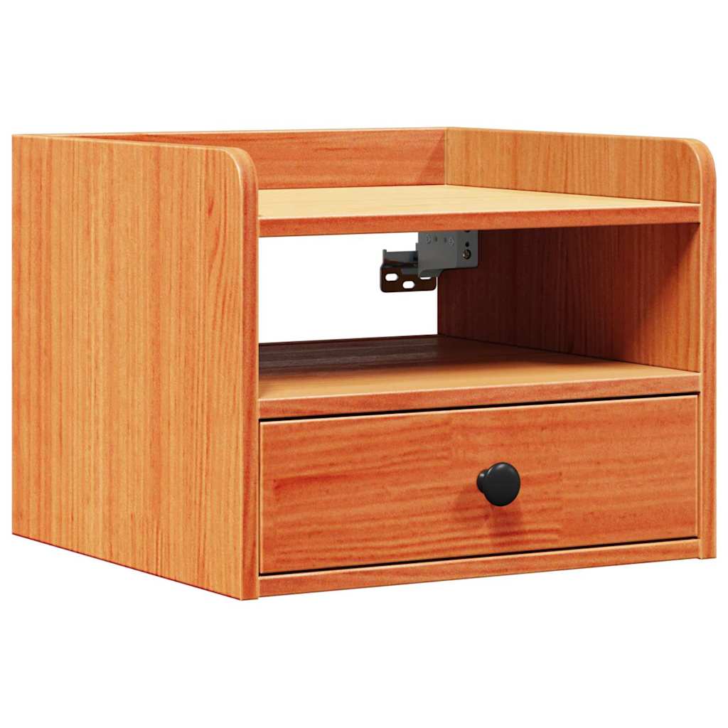 vidaXL Bedside Table 2 pcs Wax Brown 38 x 36 x 29.5 cm Solid pine wood 5