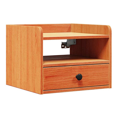 Bedside Table 38 x 36 x 29.5 cm Solid pine wood Wax brown