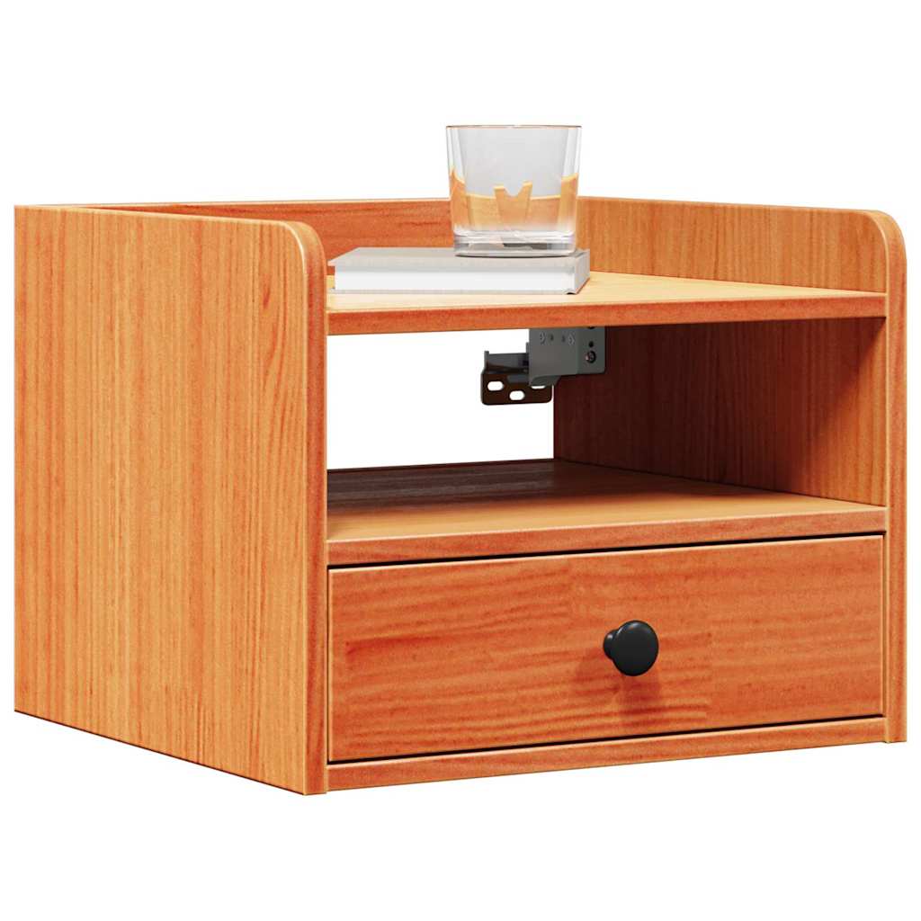 vidaXL Bedside Table 2 pcs Wax Brown 38 x 36 x 29.5 cm Solid pine wood 3
