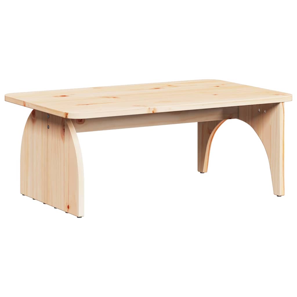 vidaXL Coffee Table Natural 80 x 50 x 31 cm Solid pine wood 2